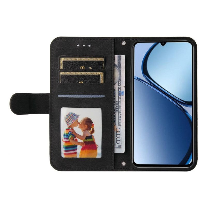 Lederhüllen Für Realme Note 60 Ziernieten In Wildlederoptik