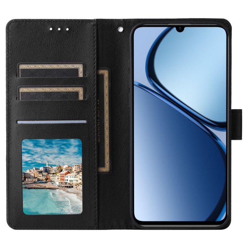 Lederhüllen Realme Note 60 Handyhülle Glatte Lederoptik