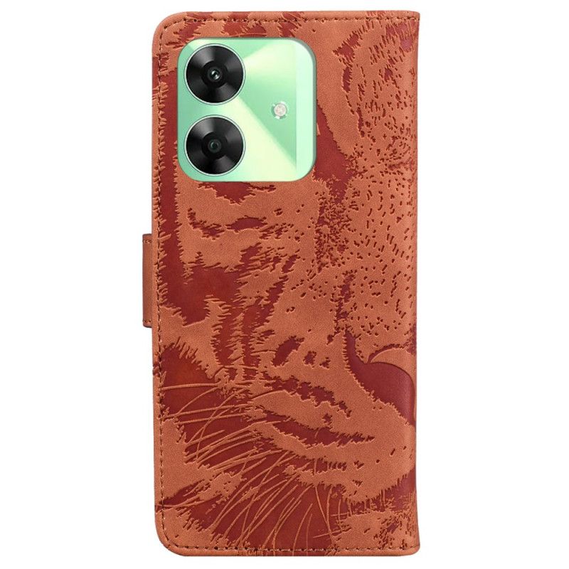Lederhüllen Realme Note 60 Handyhülle Tigerprint