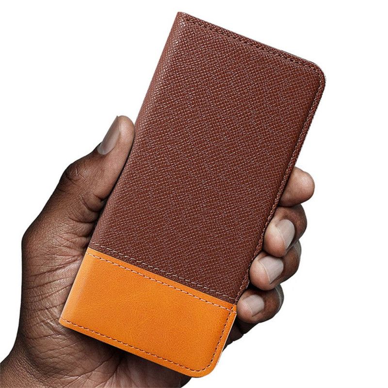 Lederhüllen Realme Note 60 Handyhülle Zweifarbig