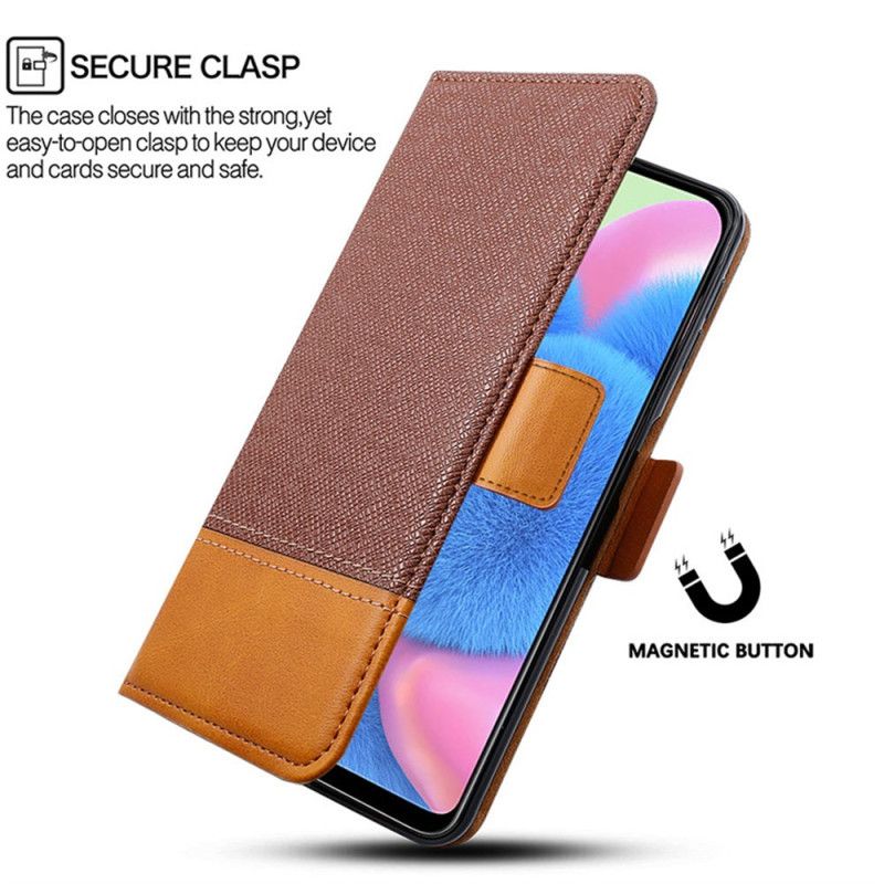 Lederhüllen Realme Note 60 Handyhülle Zweifarbig