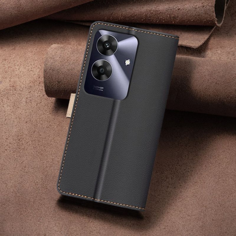Lederhüllen Realme Note 60 Zweifarbig Binfen Color