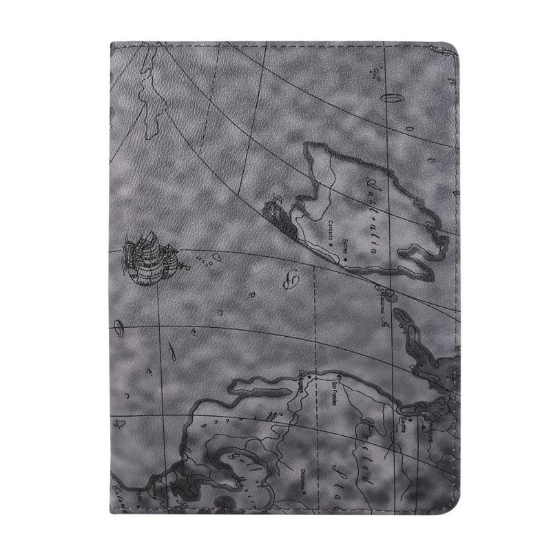 Case iPad Pro 11" (2018) (2020) Grau Weltkartenserie