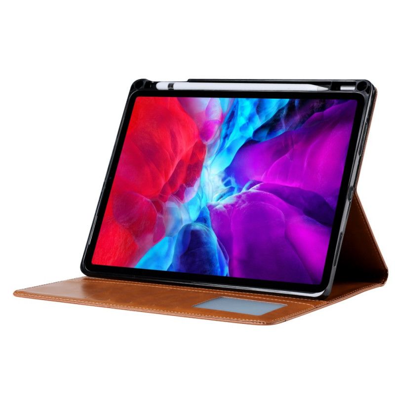 Fall iPad Pro 11" (2018) (2020) Schwarz Absorbierter Lederstifthalter