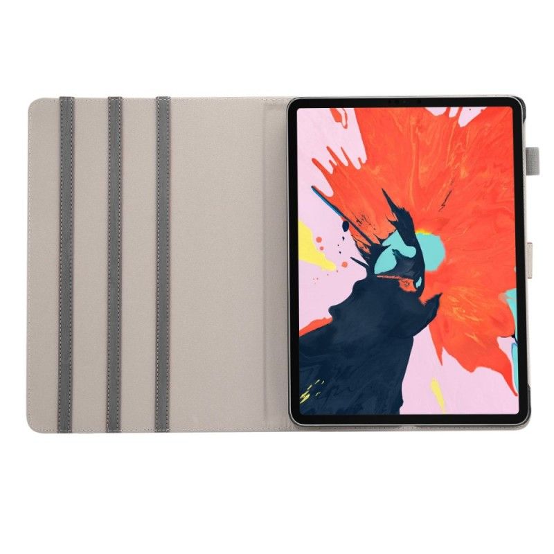 Lederhüllen Für iPad Pro 11" (2018) (2020) Dunkelblau Enkay-Holzstruktur