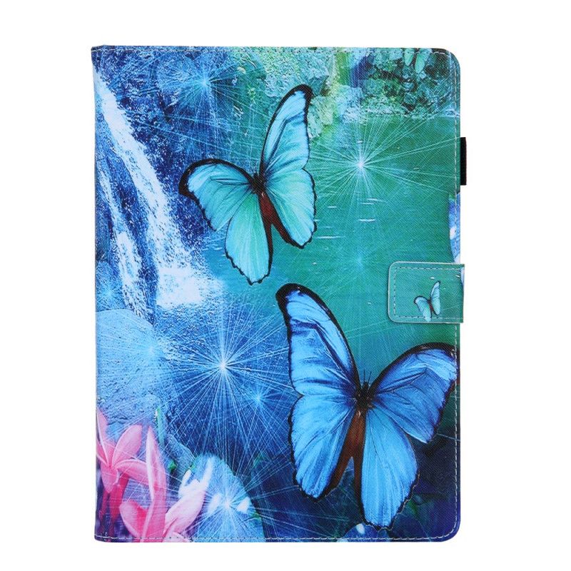 Lederhüllen Für iPad Pro 11" (2018) (2020) Schwarz Schmetterlingsseriendruck