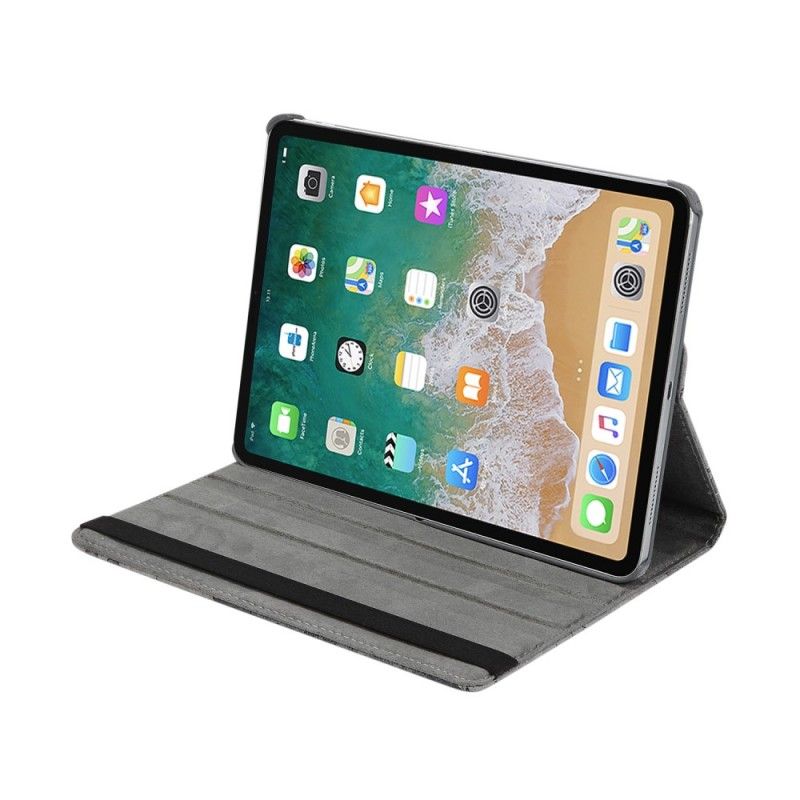 Lederhüllen iPad Pro 11" (2018) (2020) Braun Rotierende Weltkarte