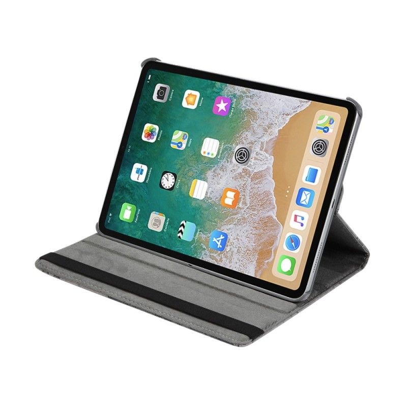 Lederhüllen iPad Pro 11" (2018) (2020) Braun Rotierende Weltkarte