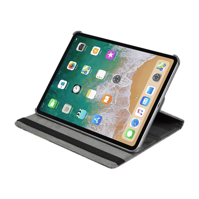 Lederhüllen iPad Pro 11" (2018) (2020) Braun Rotierende Weltkarte