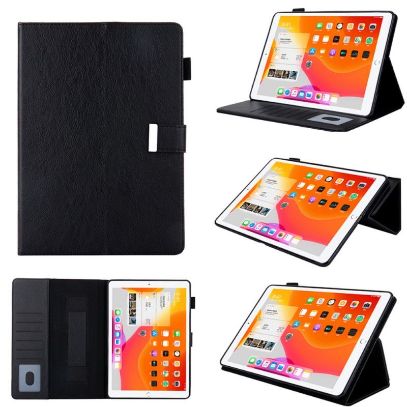Lederhüllen iPad Pro 11" (2018) (2020) Schwarz Smart Cover Mit Steckplätzen