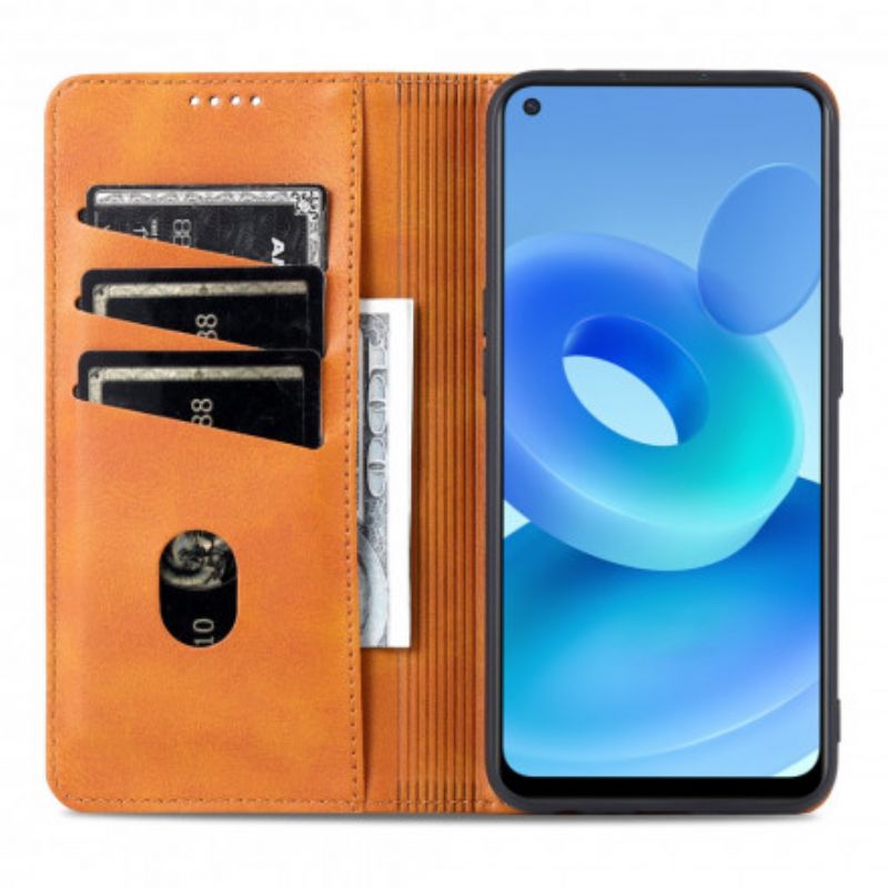 Flip Case Oppo A94 5g Handyhülle Azns Lederstil