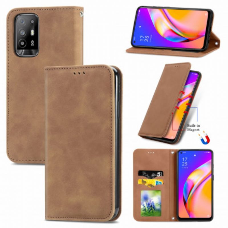 Flip Case Oppo A94 5g Handyhülle Hautberührung