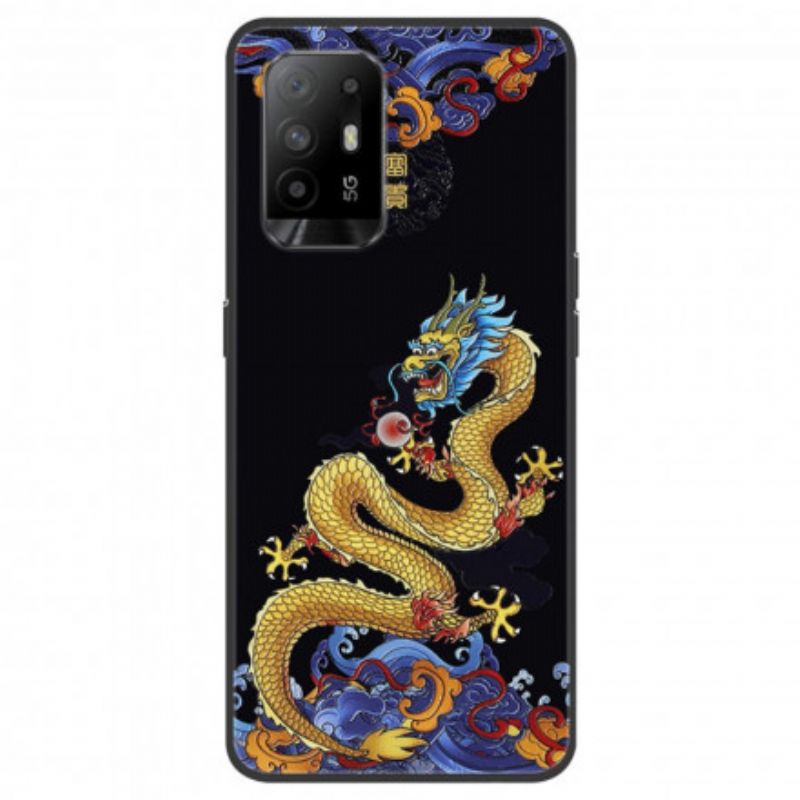 Hülle Oppo A94 5g Asiatischer Farbiger Drache