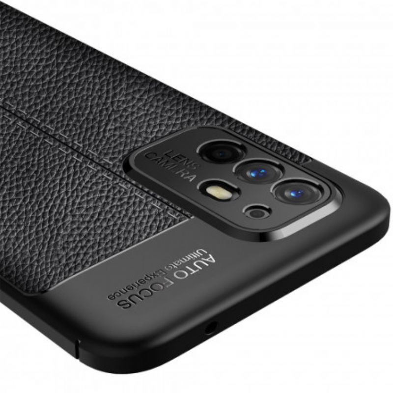 Hülle Oppo A94 5g Litschi-leder-effekt