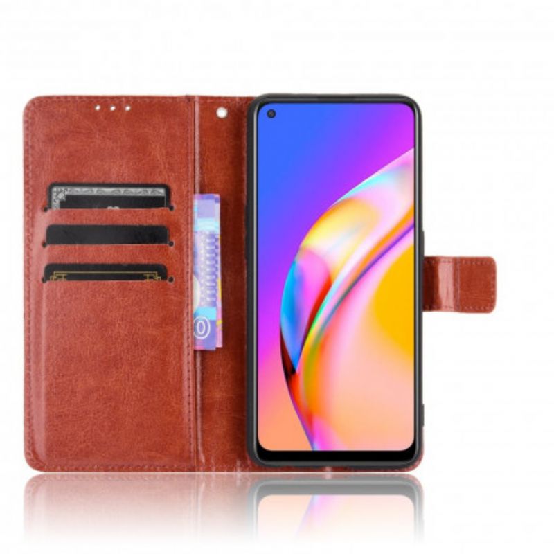 Lederhüllen Für Oppo A94 5g Auffälliges Kunstleder