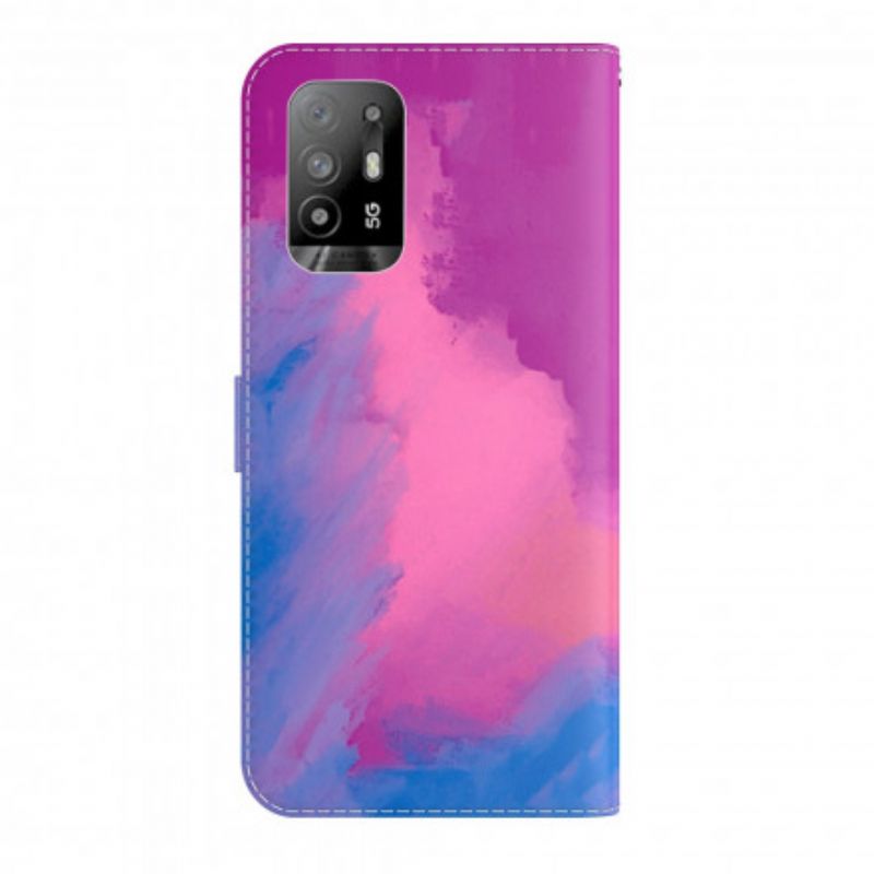 Lederhüllen Oppo A94 5g Aquarell