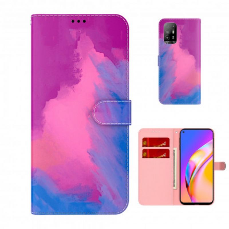 Lederhüllen Oppo A94 5g Aquarell