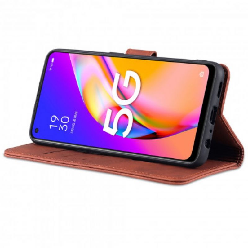 Lederhüllen Oppo A94 5g Azns Ledereffekt