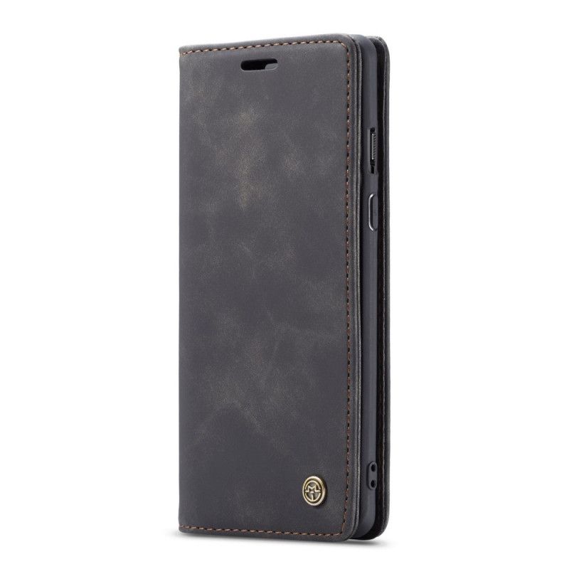 Flip Case Für OnePlus 8 Pro Schwarz Ledertasche