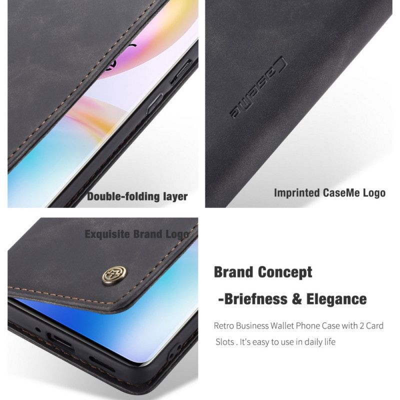 Flip Case Für OnePlus 8 Pro Schwarz Ledertasche