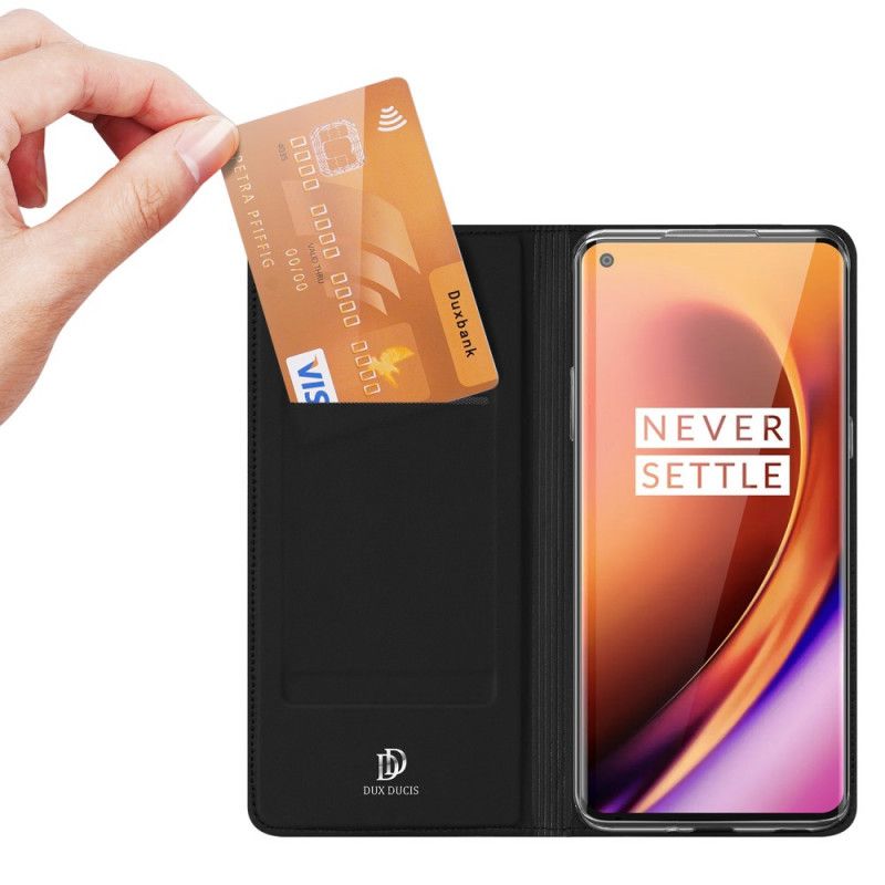 Flip Case OnePlus 8 Pro Schwarz Pro-Dux-Ducis-Haut