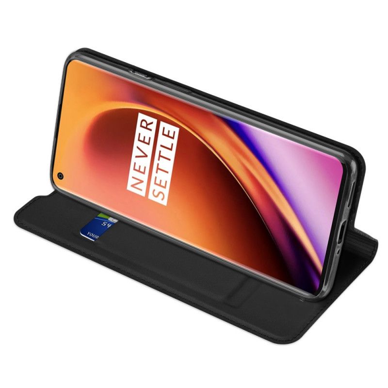 Flip Case OnePlus 8 Pro Schwarz Pro-Dux-Ducis-Haut