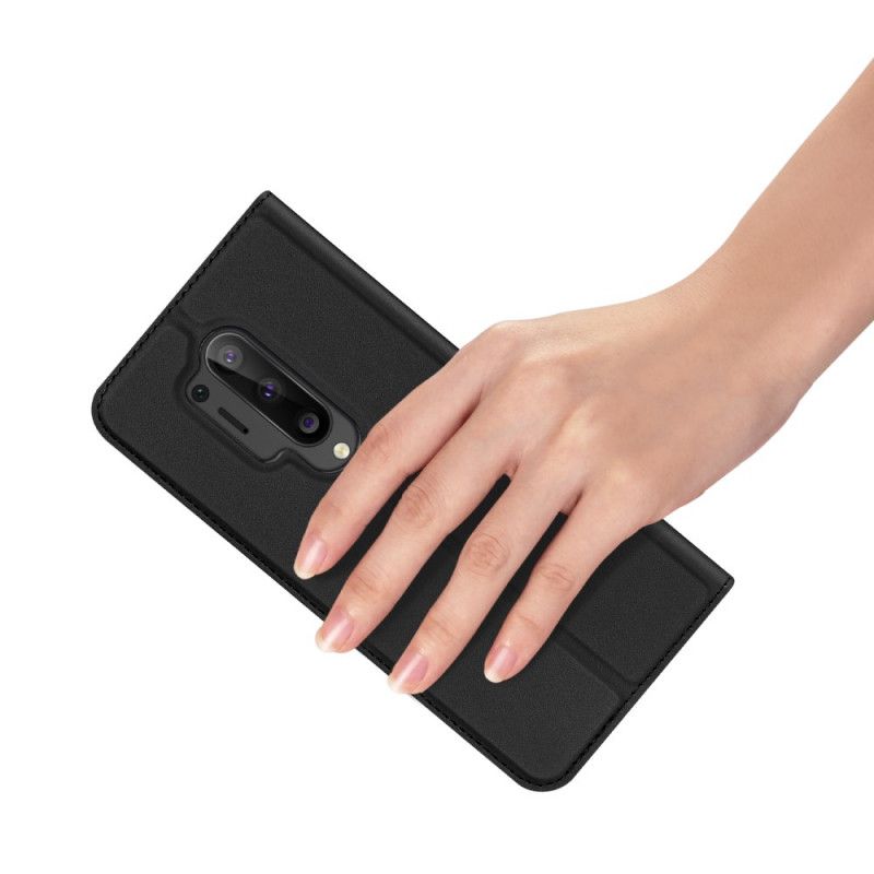 Flip Case OnePlus 8 Pro Schwarz Pro-Dux-Ducis-Haut