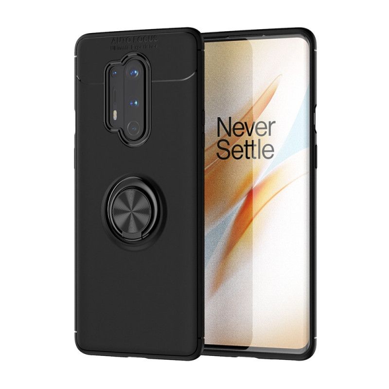 Hülle Für OnePlus 8 Pro Schwarz Lenuo-Drehring