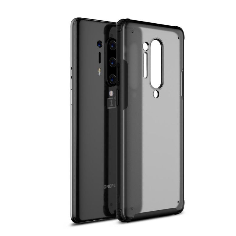 Hülle OnePlus 8 Pro Schwarz Handyhülle Mattierter Hybrid