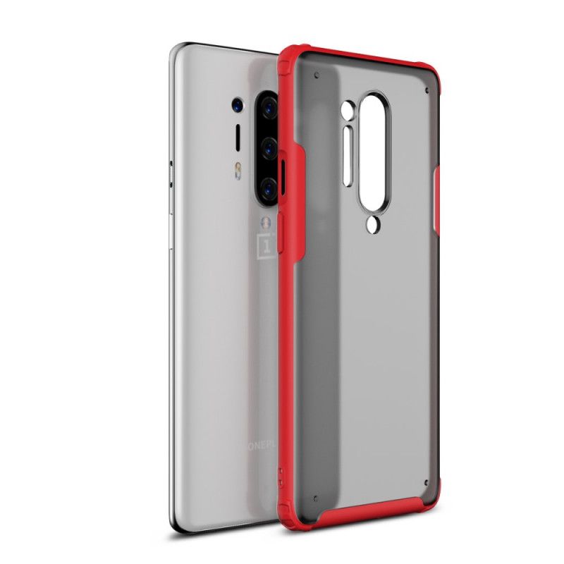 Hülle OnePlus 8 Pro Schwarz Handyhülle Mattierter Hybrid