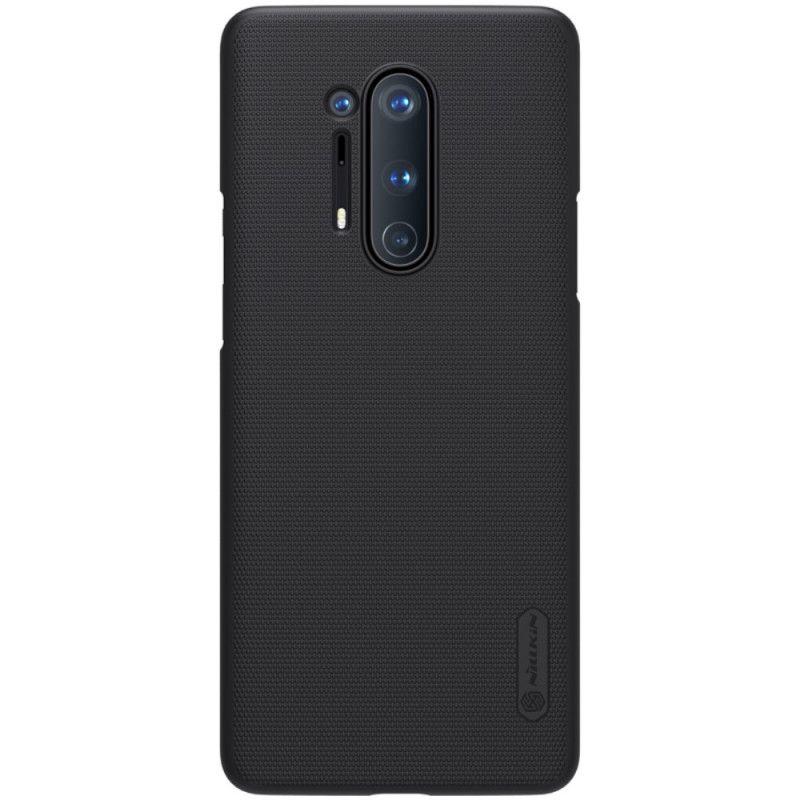 Hülle OnePlus 8 Pro Schwarz Starrer Gefrosteter Nillkin