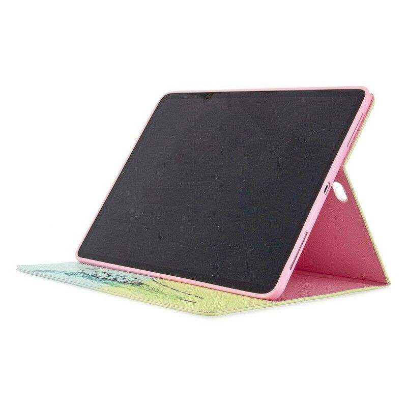 Flip Case Für iPad Pro 12.9" (2022) Federdruckmuster
