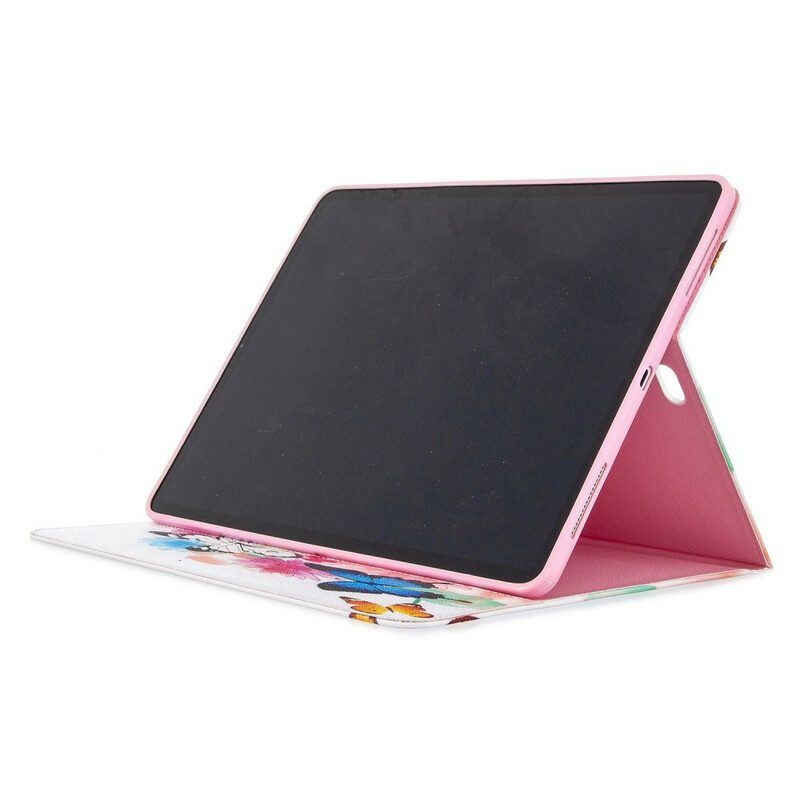 Flip Case Für iPad Pro 12.9" (2022) Gedrucktes Muster Mit Schmetterlingen