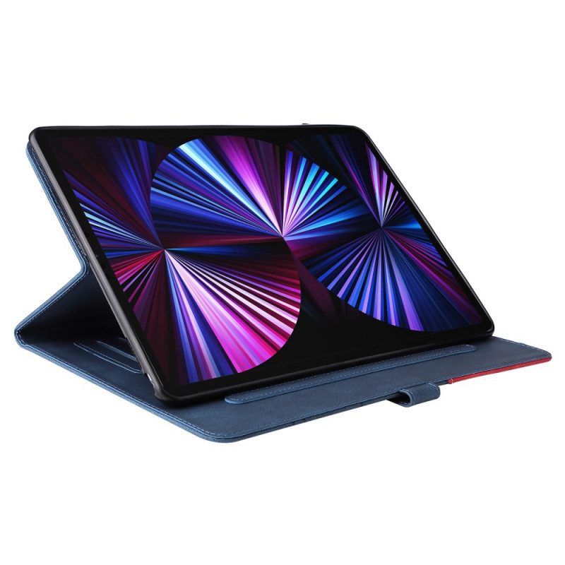 Lederhüllen Für iPad Pro 12.9" (2022) Zweifarbiges Design