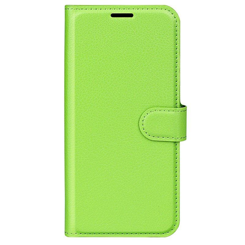 Flip Case Für Vivo X90 Pro Klassisches Lychee-kunstleder