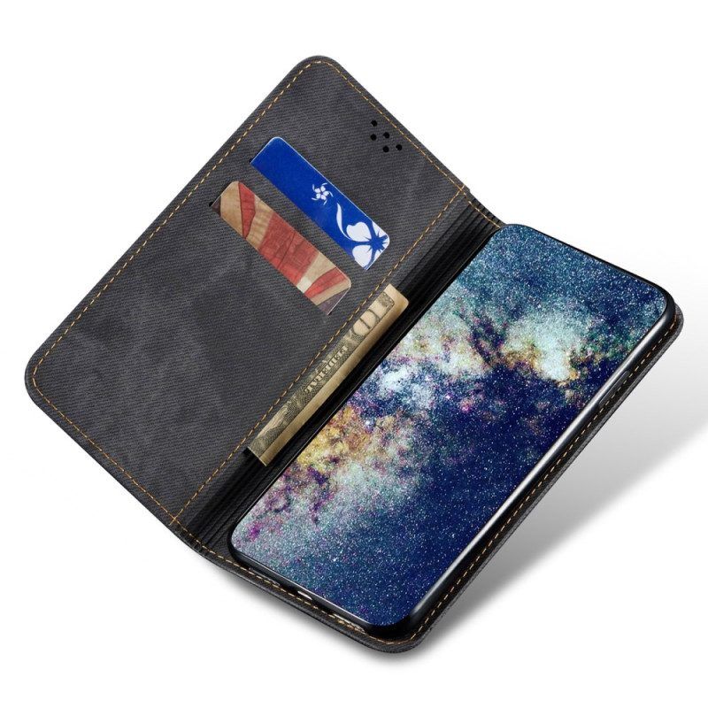 Schutzhülle Für Vivo X90 Pro Flip Case Denim-stoff