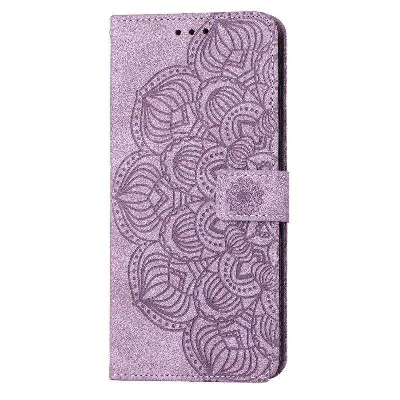 Flip Case Für Samsung Galaxy S23 Plus 5G Mit Kordel Riemchen-mandala