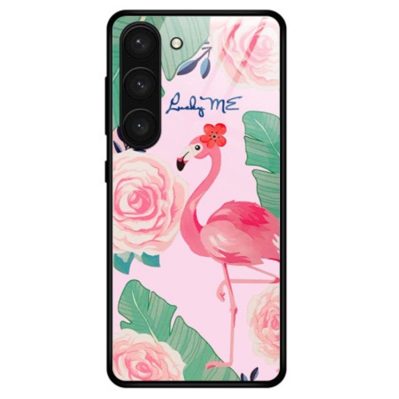 Handyhülle Für Samsung Galaxy S23 Plus 5G Flamingo-hartglas