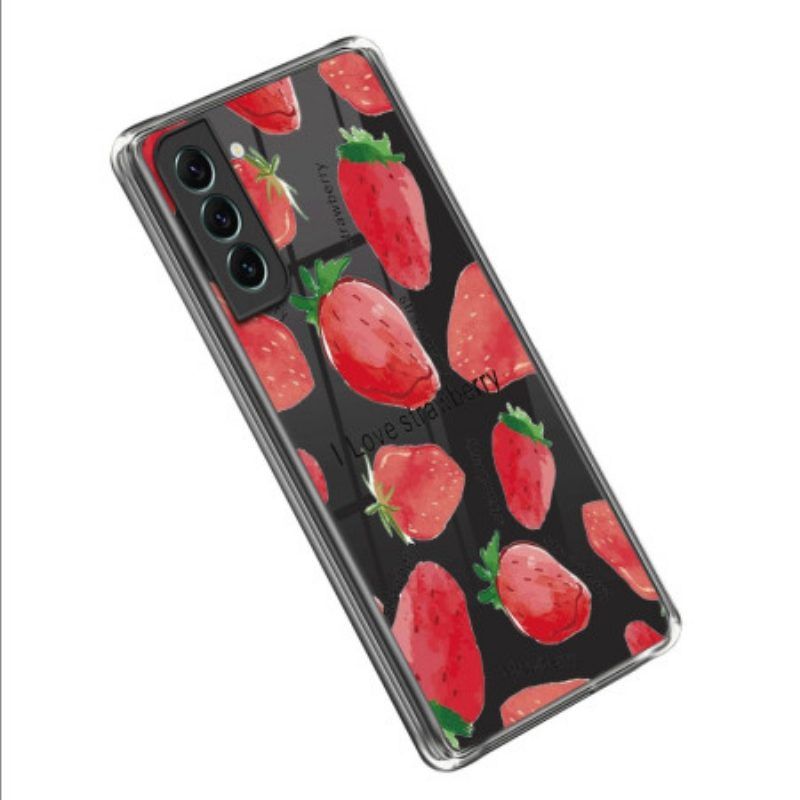 Handyhülle Für Samsung Galaxy S23 Plus 5G Nahtlose Erdbeeren