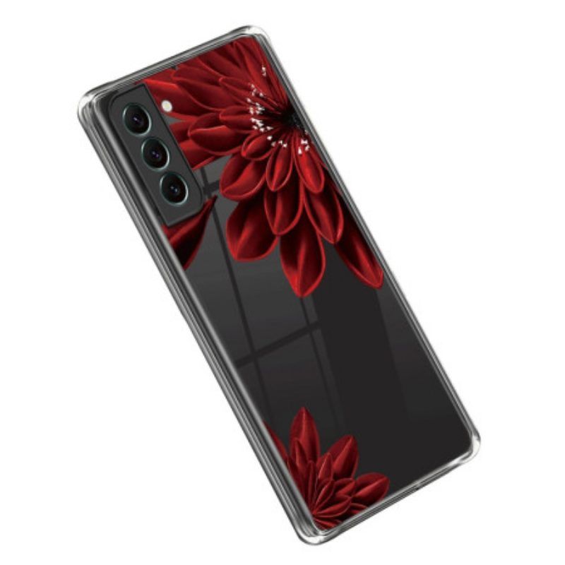 Hülle Für Samsung Galaxy S23 Plus 5G Nahtlose Rote Blumen