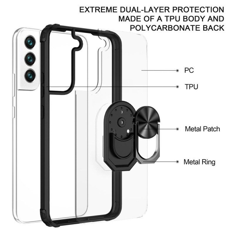 Hülle Für Samsung Galaxy S23 Plus 5G Transparent Mit Ringunterstützung