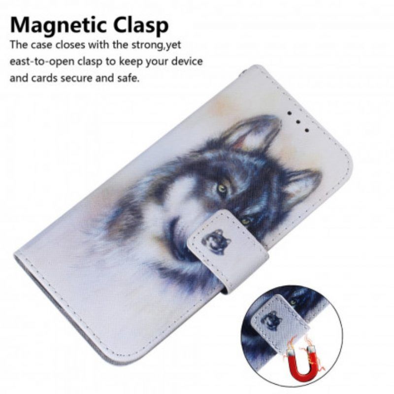 Flip Case Für Motorola Edge 20 Pro Hunde-look