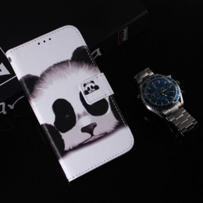 Flip Case Für Motorola Edge 20 Pro Panda-gesicht
