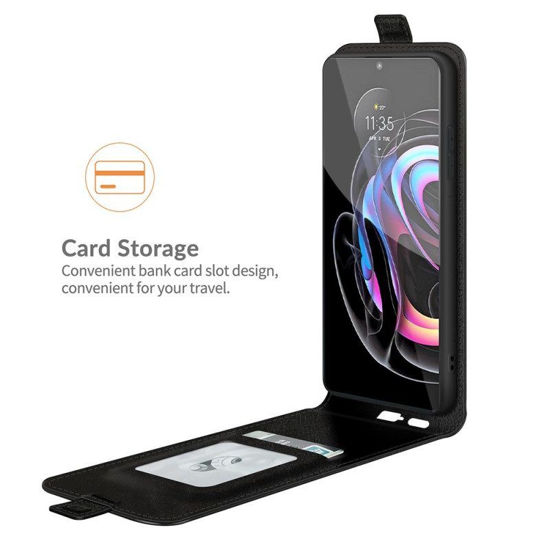 Lederhüllen Für Motorola Edge 20 Pro Flip Case Vertikale Klappe In Lederoptik