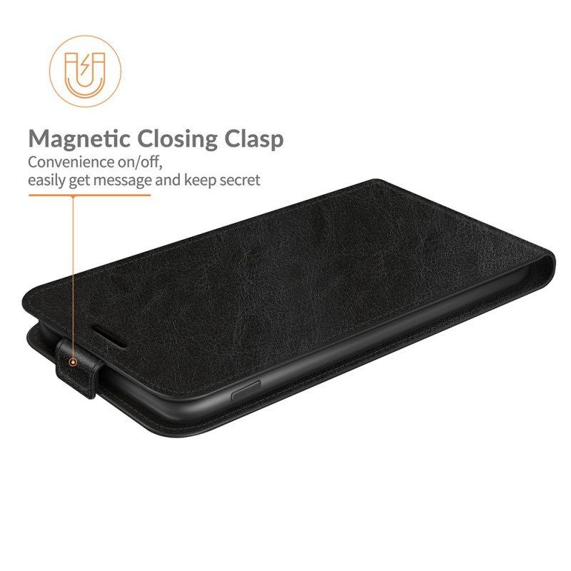Lederhüllen Für Motorola Edge 20 Pro Flip Case Vertikale Klappe In Lederoptik
