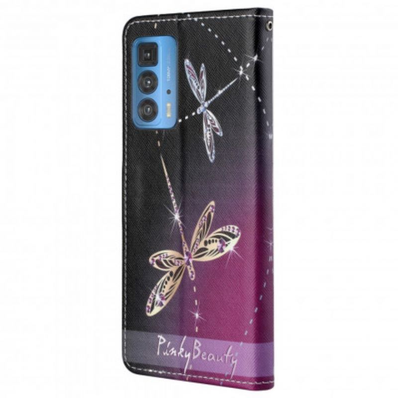 Lederhüllen Für Motorola Edge 20 Pro Tanga Libellen