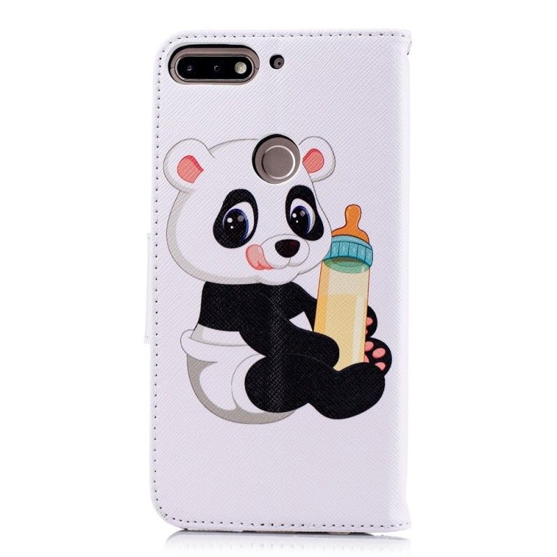 Lederhüllen Honor 7C Handyhülle Babypanda