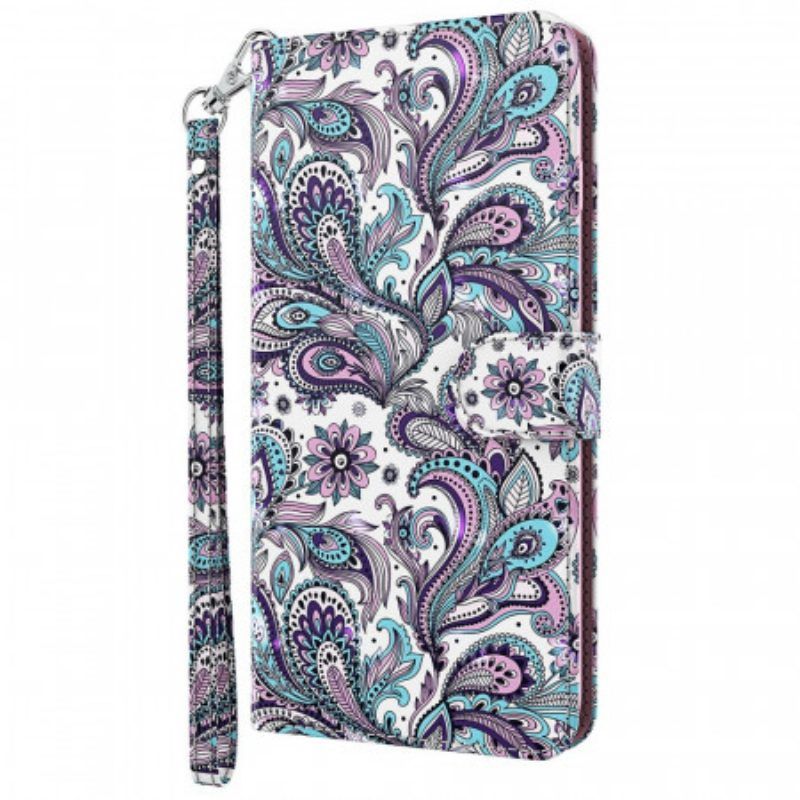 Flip Case Für Moto G71 5G Paisley