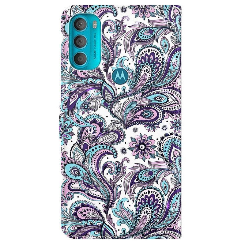 Flip Case Für Moto G71 5G Paisley