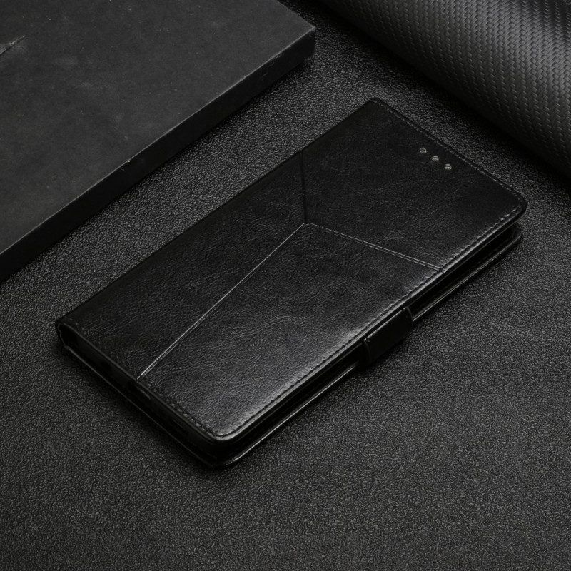Flip Case Für Moto G71 5G Stil Leder Geo Y Design